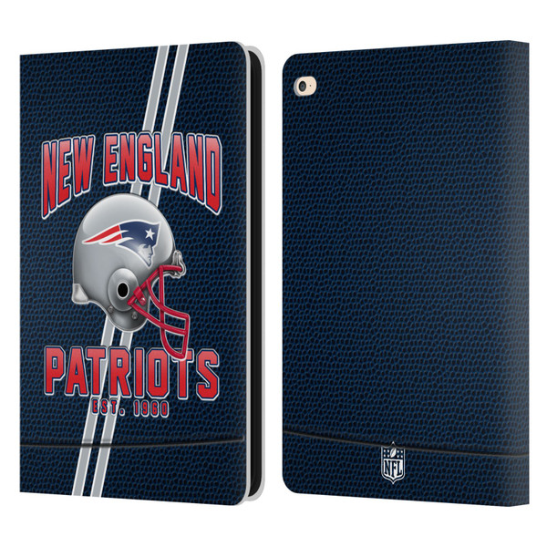 NFL New England Patriots Logo Art Football Stripes Leather Book Wallet Case Cover For Apple iPad Air 2 (2014)