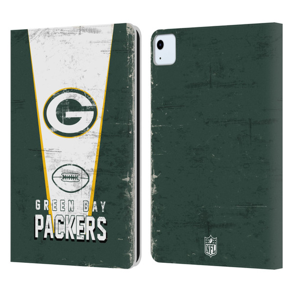 NFL Green Bay Packers Logo Art Banner Leather Book Wallet Case Cover For Apple iPad Air 2020 / 2022
