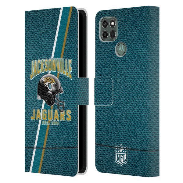 NFL Jacksonville Jaguars Logo Art Football Stripes Leather Book Wallet Case Cover For Motorola Moto G9 Power