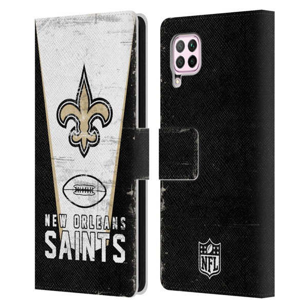 NFL New Orleans Saints Logo Art Banner Leather Book Wallet Case Cover For Huawei Nova 6 SE / P40 Lite