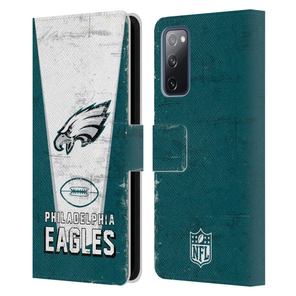 NFL Philadelphia Eagles Logo Art Banner Leather Book Wallet Case Cover For Samsung Galaxy S20 FE / 5G