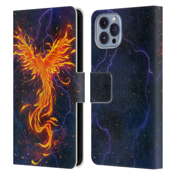 Christos Karapanos Phoenix 3 Rage Leather Book Wallet Case Cover For Apple iPhone 14