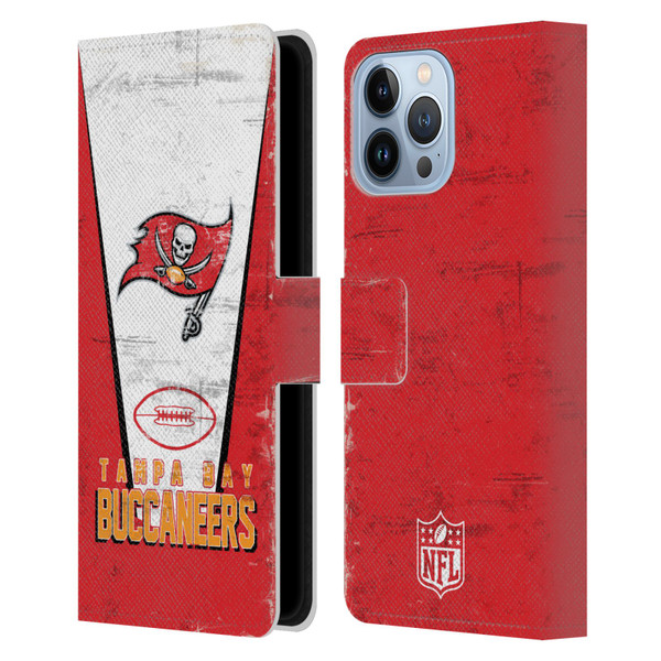 NFL Tampa Bay Buccaneers Logo Art Banner Leather Book Wallet Case Cover For Apple iPhone 13 Pro Max