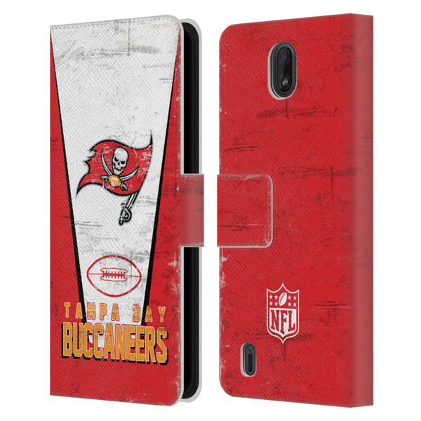 NFL Tampa Bay Buccaneers Logo Art Banner Leather Book Wallet Case Cover For Nokia C01 Plus/C1 2nd Edition