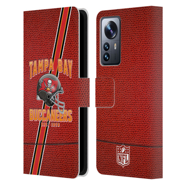 NFL Tampa Bay Buccaneers Logo Art Football Stripes Leather Book Wallet Case Cover For Xiaomi 12 Pro