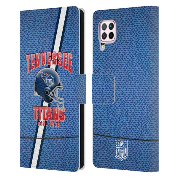 NFL Tennessee Titans Logo Art Football Stripes Leather Book Wallet Case Cover For Huawei Nova 6 SE / P40 Lite