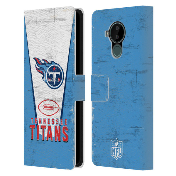 NFL Tennessee Titans Logo Art Banner Leather Book Wallet Case Cover For Nokia C30