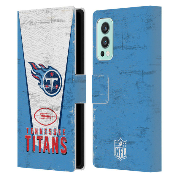 NFL Tennessee Titans Logo Art Banner Leather Book Wallet Case Cover For OnePlus Nord 2 5G