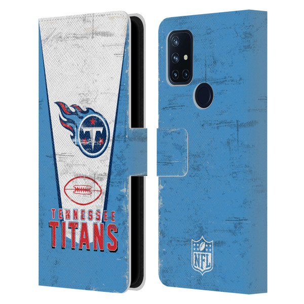 NFL Tennessee Titans Logo Art Banner Leather Book Wallet Case Cover For OnePlus Nord N10 5G