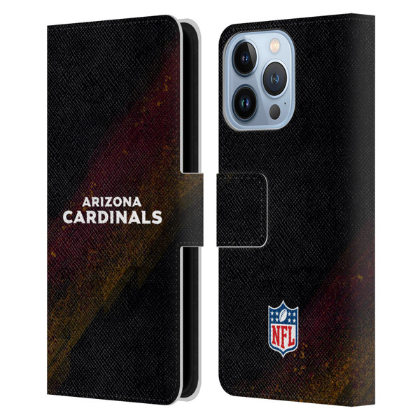 NFL Arizona Cardinals Logo Blur Leather Book Wallet Case Cover For Apple iPhone 13 Pro