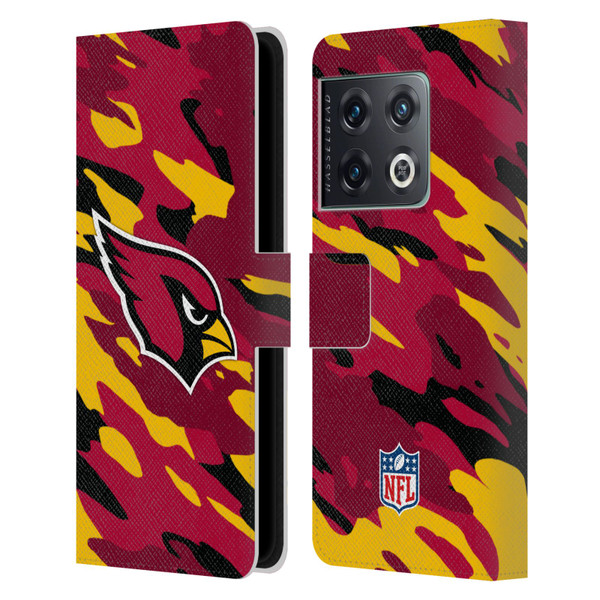 NFL Arizona Cardinals Logo Camou Leather Book Wallet Case Cover For OnePlus 10 Pro