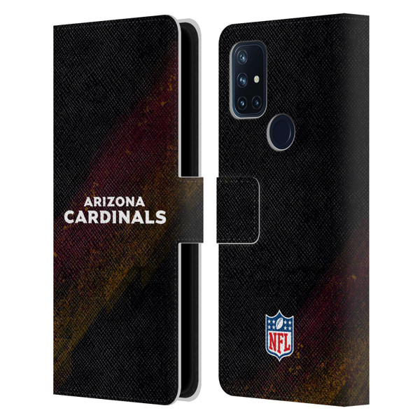 NFL Arizona Cardinals Logo Blur Leather Book Wallet Case Cover For OnePlus Nord N10 5G