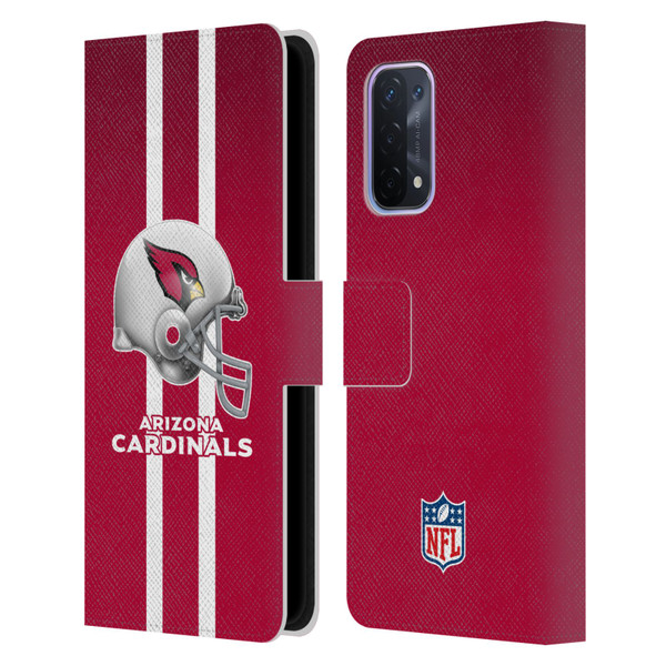 NFL Arizona Cardinals Logo Helmet Leather Book Wallet Case Cover For OPPO A54 5G