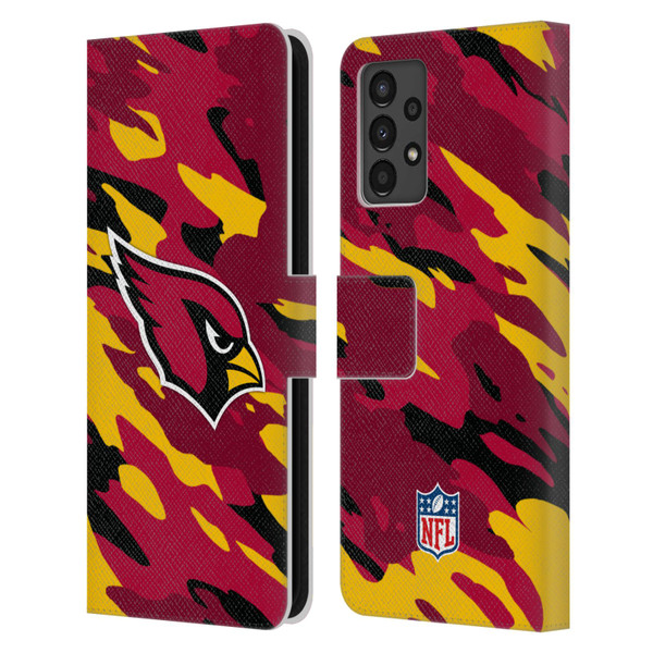 NFL Arizona Cardinals Logo Camou Leather Book Wallet Case Cover For Samsung Galaxy A13 (2022)