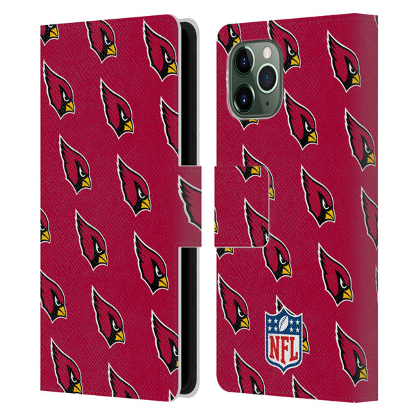 NFL Arizona Cardinals Artwork Patterns Leather Book Wallet Case Cover For Apple iPhone 11 Pro