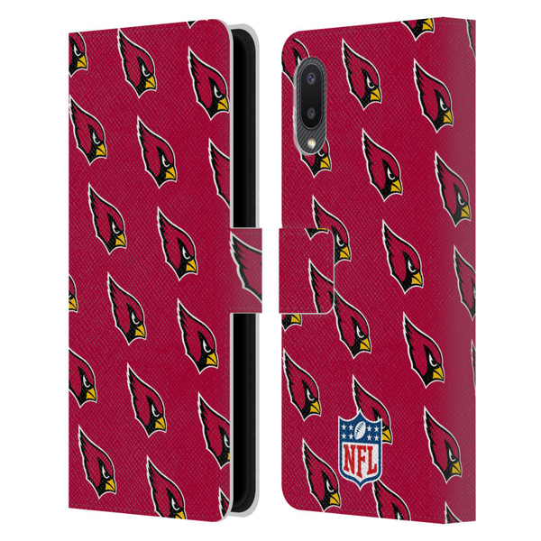 NFL Arizona Cardinals Artwork Patterns Leather Book Wallet Case Cover For Samsung Galaxy A02/M02 (2021)