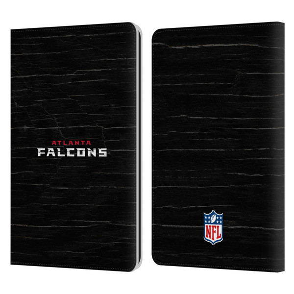 NFL Atlanta Falcons Logo Distressed Look Leather Book Wallet Case Cover For Amazon Kindle Paperwhite 1 / 2 / 3