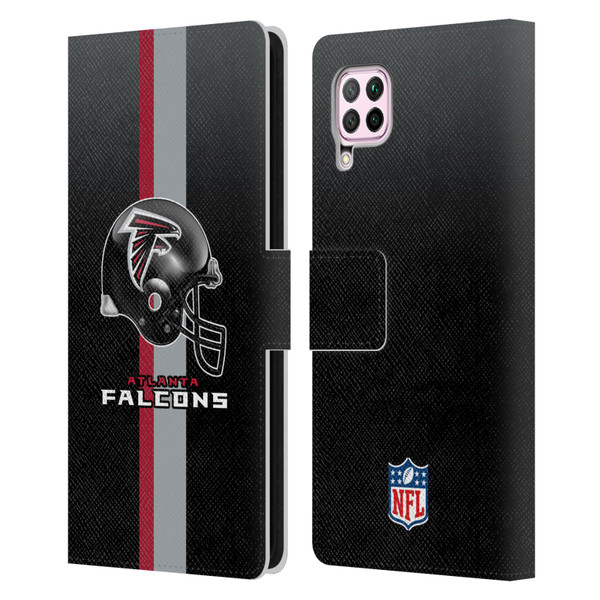 NFL Atlanta Falcons Logo Helmet Leather Book Wallet Case Cover For Huawei Nova 6 SE / P40 Lite