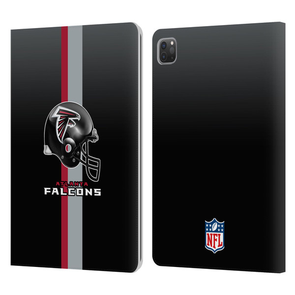 NFL Atlanta Falcons Logo Helmet Leather Book Wallet Case Cover For Apple iPad Pro 11 2020 / 2021 / 2022
