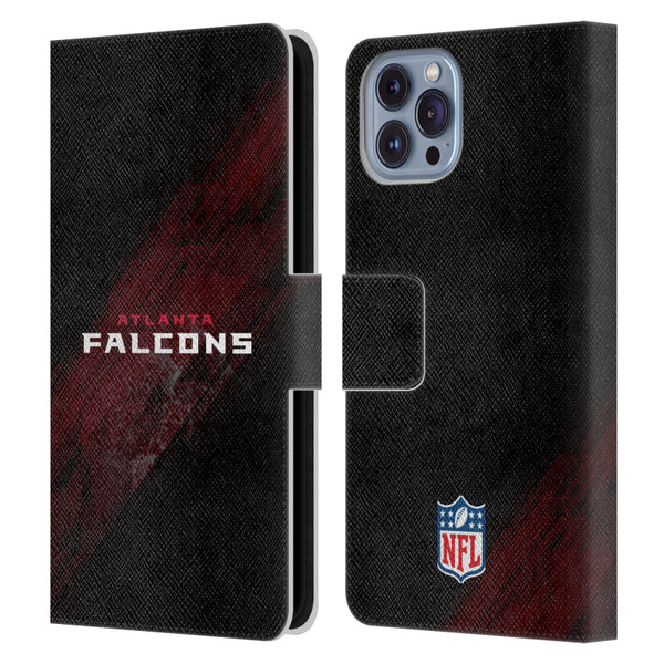 NFL Atlanta Falcons Logo Blur Leather Book Wallet Case Cover For Apple iPhone 14