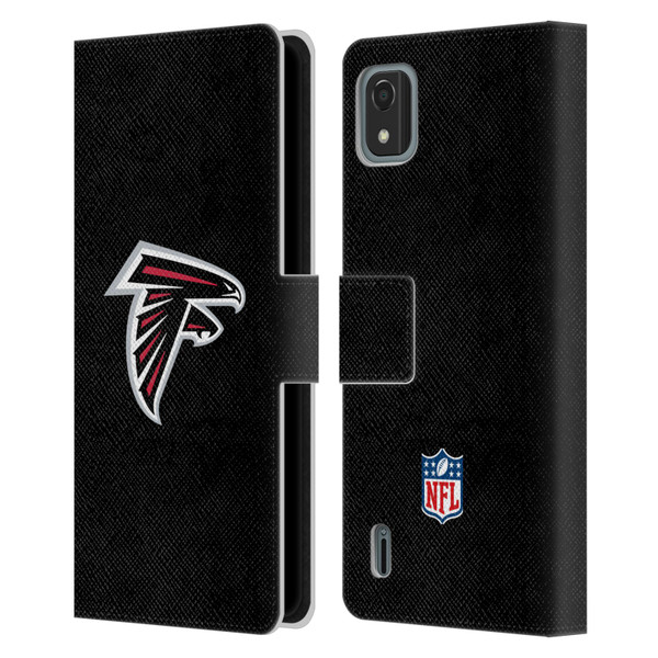 NFL Atlanta Falcons Logo Plain Leather Book Wallet Case Cover For Nokia C2 2nd Edition