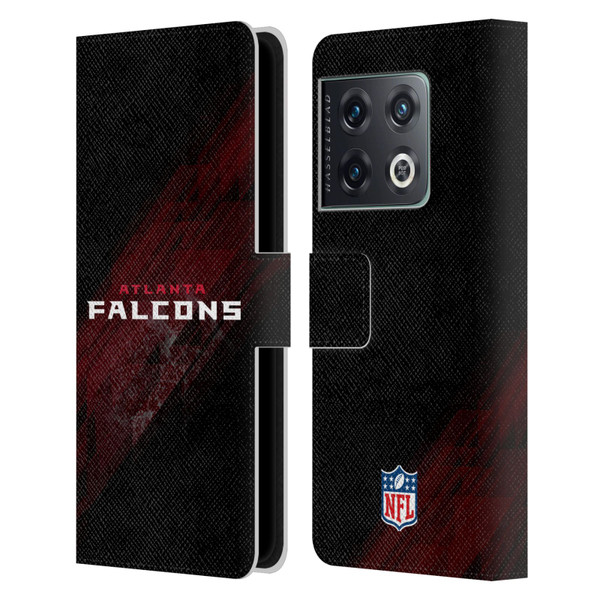 NFL Atlanta Falcons Logo Blur Leather Book Wallet Case Cover For OnePlus 10 Pro