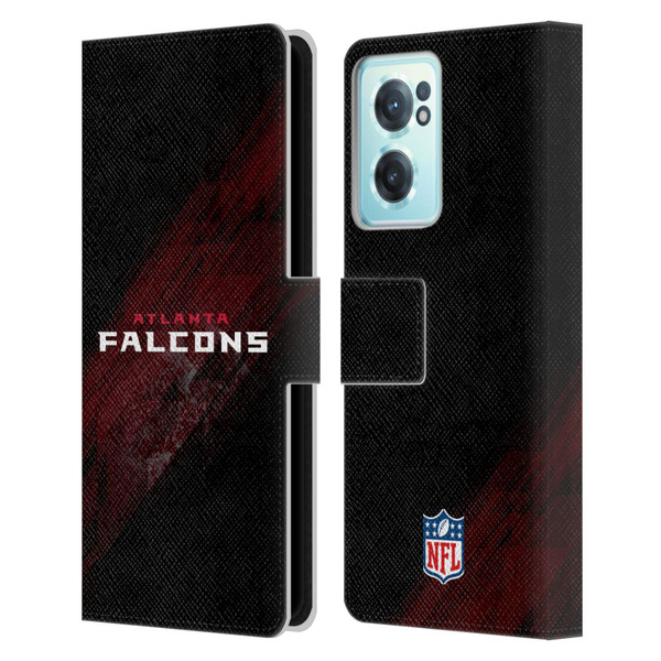 NFL Atlanta Falcons Logo Blur Leather Book Wallet Case Cover For OnePlus Nord CE 2 5G