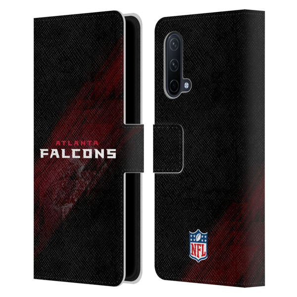 NFL Atlanta Falcons Logo Blur Leather Book Wallet Case Cover For OnePlus Nord CE 5G