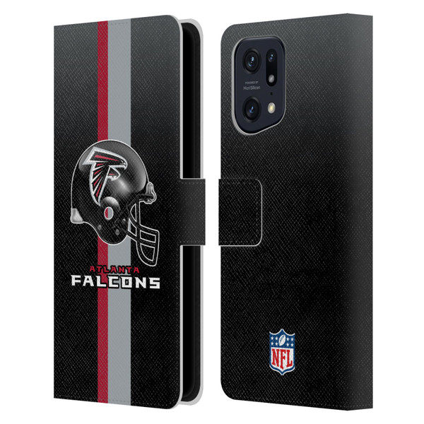 NFL Atlanta Falcons Logo Helmet Leather Book Wallet Case Cover For OPPO Find X5