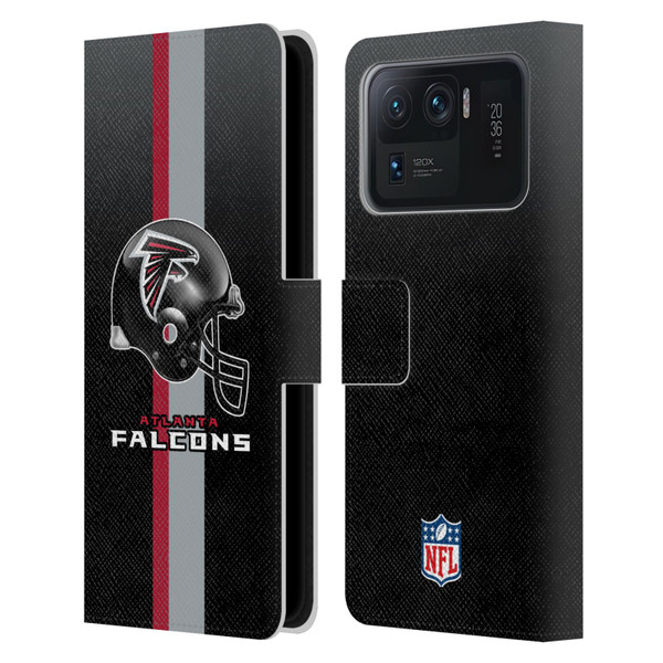 NFL Atlanta Falcons Logo Helmet Leather Book Wallet Case Cover For Xiaomi Mi 11 Ultra