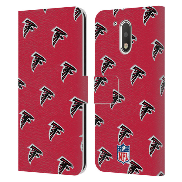 NFL Atlanta Falcons Artwork Patterns Leather Book Wallet Case Cover For Motorola Moto G41