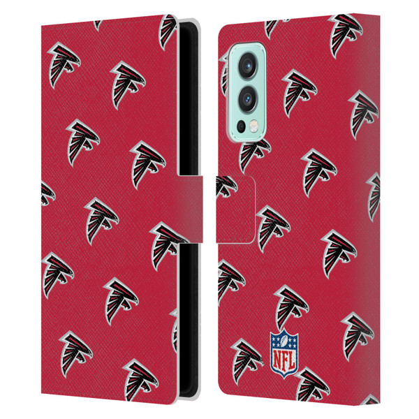 NFL Atlanta Falcons Artwork Patterns Leather Book Wallet Case Cover For OnePlus Nord 2 5G
