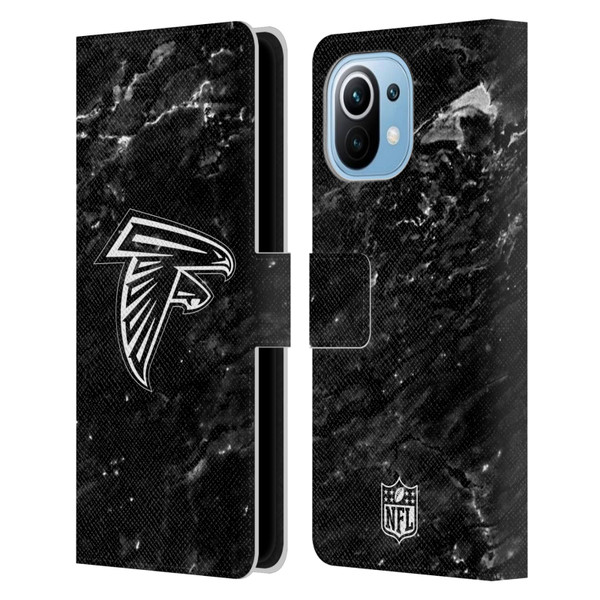 NFL Atlanta Falcons Artwork Marble Leather Book Wallet Case Cover For Xiaomi Mi 11