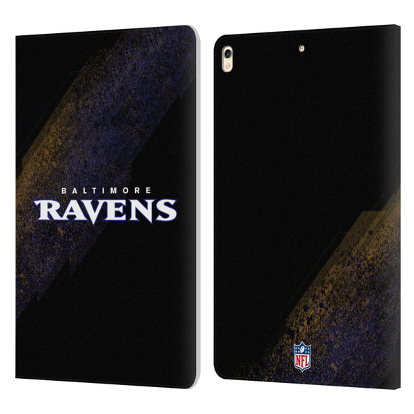 NFL Baltimore Ravens Logo Blur Leather Book Wallet Case Cover For Apple iPad Pro 10.5 (2017)