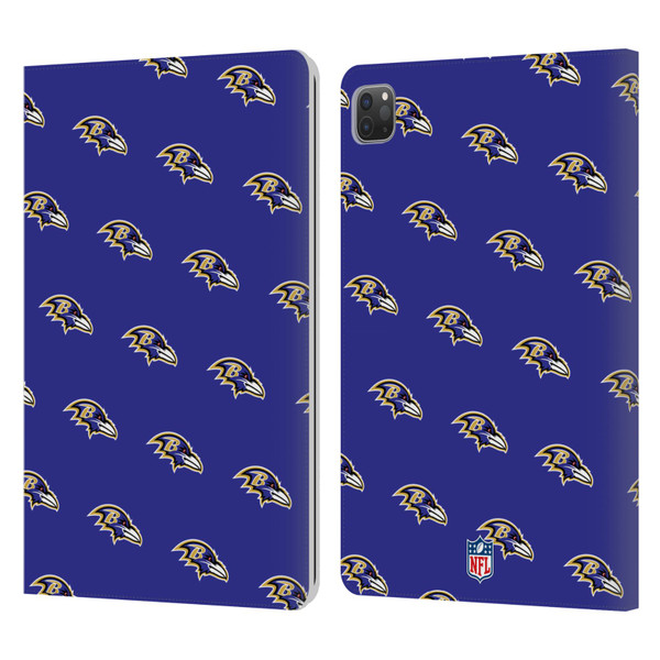 NFL Baltimore Ravens Artwork Patterns Leather Book Wallet Case Cover For Apple iPad Pro 11 2020 / 2021 / 2022