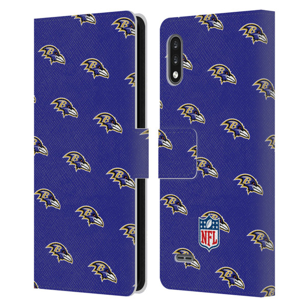 NFL Baltimore Ravens Artwork Patterns Leather Book Wallet Case Cover For LG K22