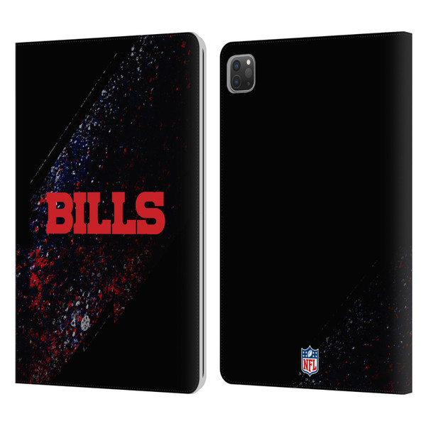NFL Buffalo Bills Logo Blur Leather Book Wallet Case Cover For Apple iPad Pro 11 2020 / 2021 / 2022