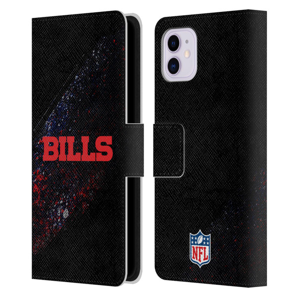 NFL Buffalo Bills Logo Blur Leather Book Wallet Case Cover For Apple iPhone 11