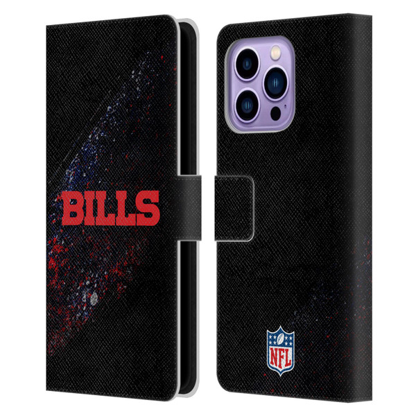 NFL Buffalo Bills Logo Blur Leather Book Wallet Case Cover For Apple iPhone 14 Pro Max