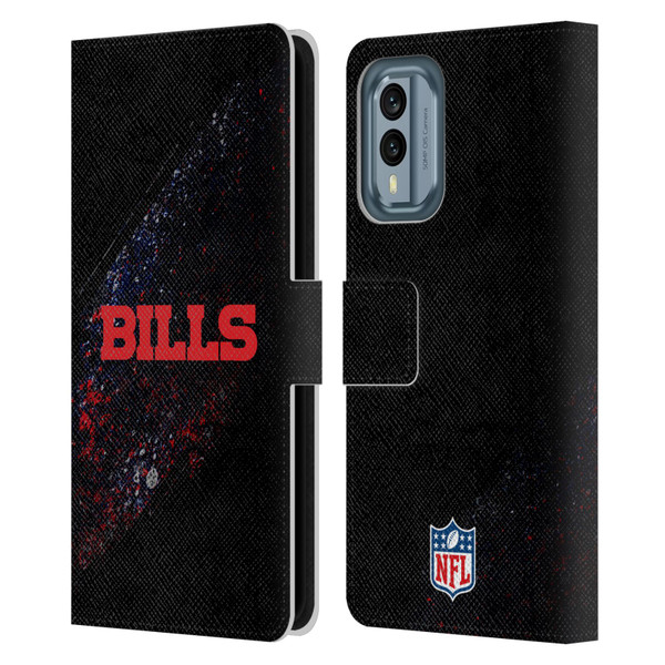 NFL Buffalo Bills Logo Blur Leather Book Wallet Case Cover For Nokia X30