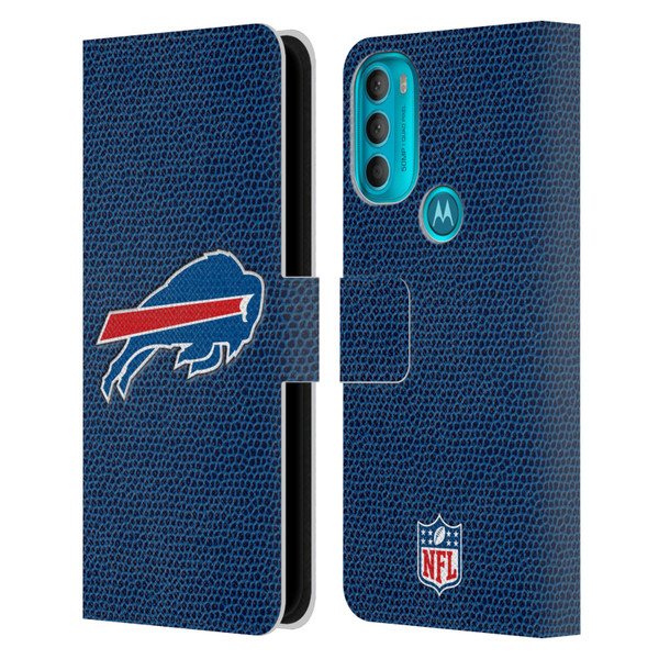 NFL Buffalo Bills Logo Football Leather Book Wallet Case Cover For Motorola Moto G71 5G