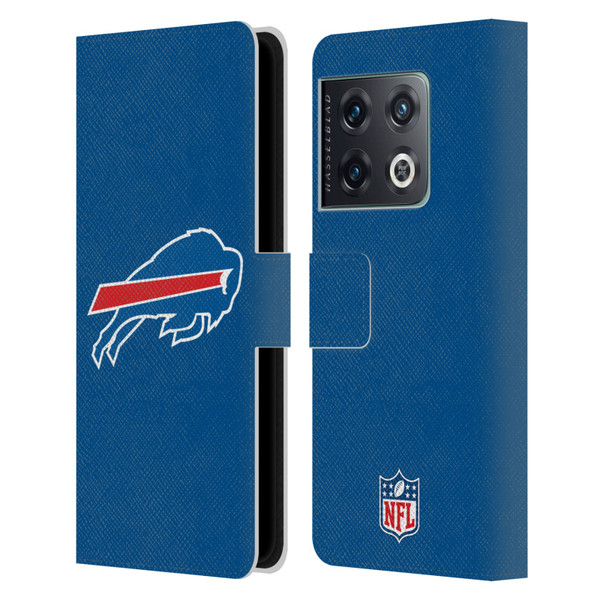 NFL Buffalo Bills Logo Plain Leather Book Wallet Case Cover For OnePlus 10 Pro