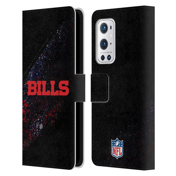 NFL Buffalo Bills Logo Blur Leather Book Wallet Case Cover For OnePlus 9 Pro
