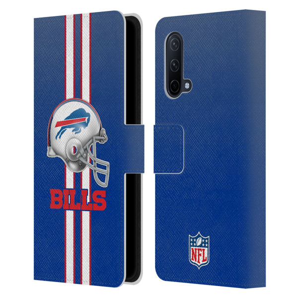NFL Buffalo Bills Logo Helmet Leather Book Wallet Case Cover For OnePlus Nord CE 5G