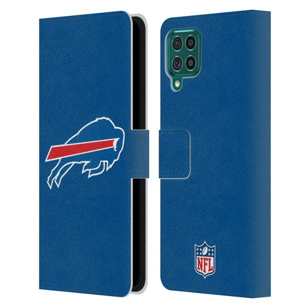 NFL Buffalo Bills Logo Plain Leather Book Wallet Case Cover For Samsung Galaxy F62 (2021)