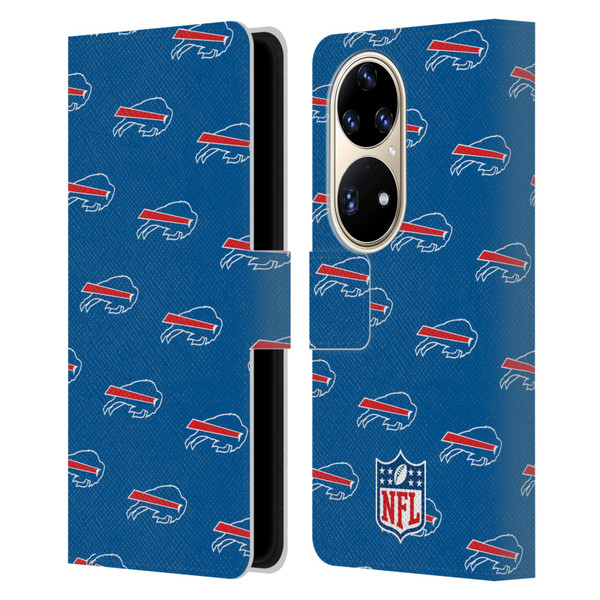 NFL Buffalo Bills Artwork Patterns Leather Book Wallet Case Cover For Huawei P50 Pro
