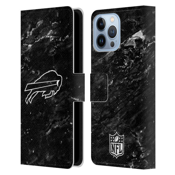 NFL Buffalo Bills Artwork Marble Leather Book Wallet Case Cover For Apple iPhone 13 Pro Max