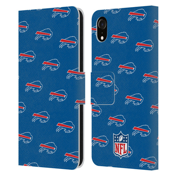 NFL Buffalo Bills Artwork Patterns Leather Book Wallet Case Cover For Apple iPhone XR