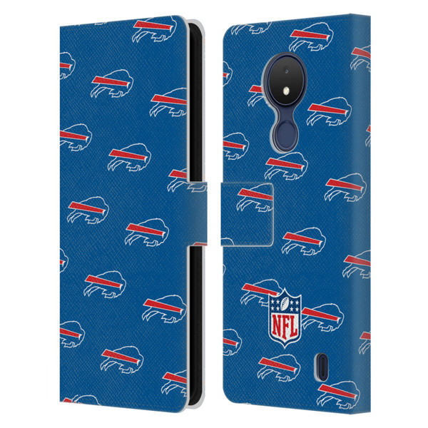 NFL Buffalo Bills Artwork Patterns Leather Book Wallet Case Cover For Nokia C21