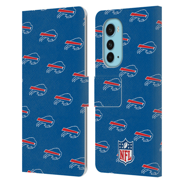 NFL Buffalo Bills Artwork Patterns Leather Book Wallet Case Cover For Motorola Edge (2022)